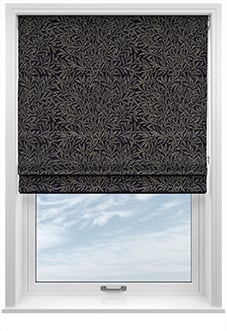 William Morris At Home Willow, Woven Indigo - Twist&Fit Roman Blind